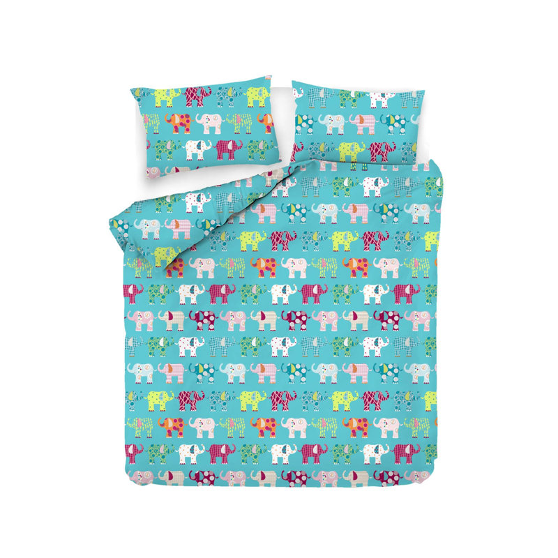 Ensemble de housse de couette 100% coton Belpre, Housse de couette double + 2 taies d'oreiller 20 p