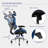Ergonomic Office Chair with Lumbar Support, High-Back Mesh Executive Desk Chair with 4D Adjustable Armrest-55645794