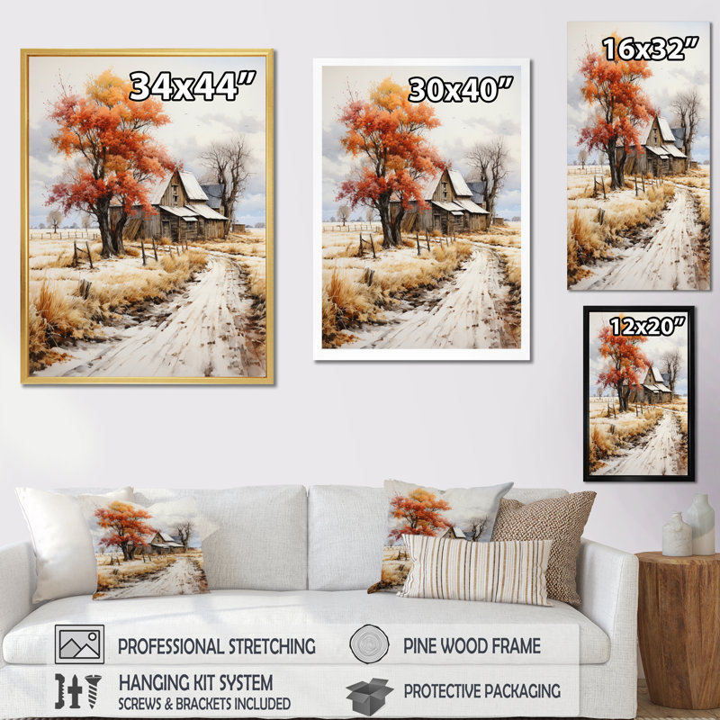 Vano Farmhouse Seasons II, Noir, H 40 po x l 30 po x P 1,5 po