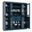 Vaisselier 100% bois massif 65 "avec portes en verre givré massif, 2 tiroirs et tablettes réglables-257461472