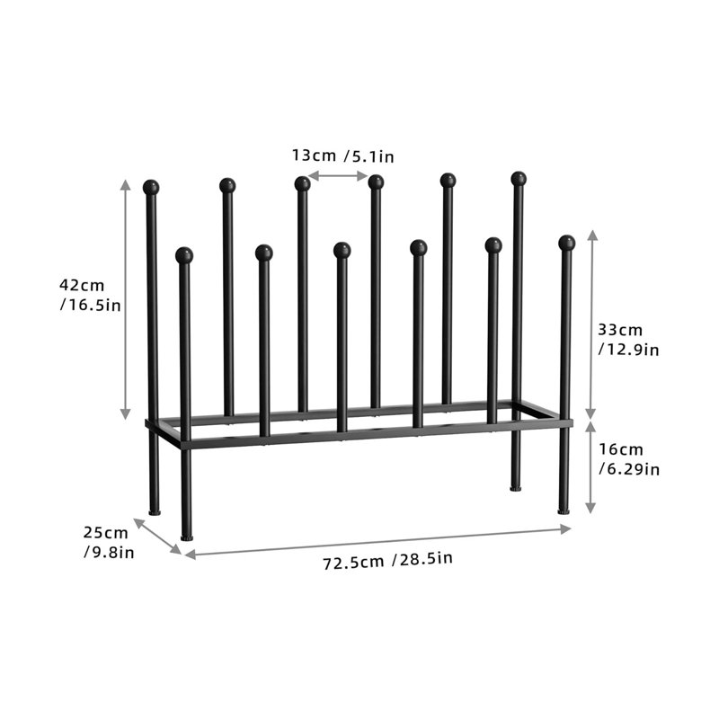 6 Pair Shoe Rack