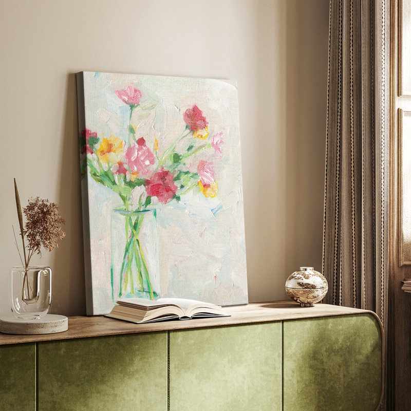 Painterly Soft Bouquet I - Gallery Cavas, H 18 po x l 12 po