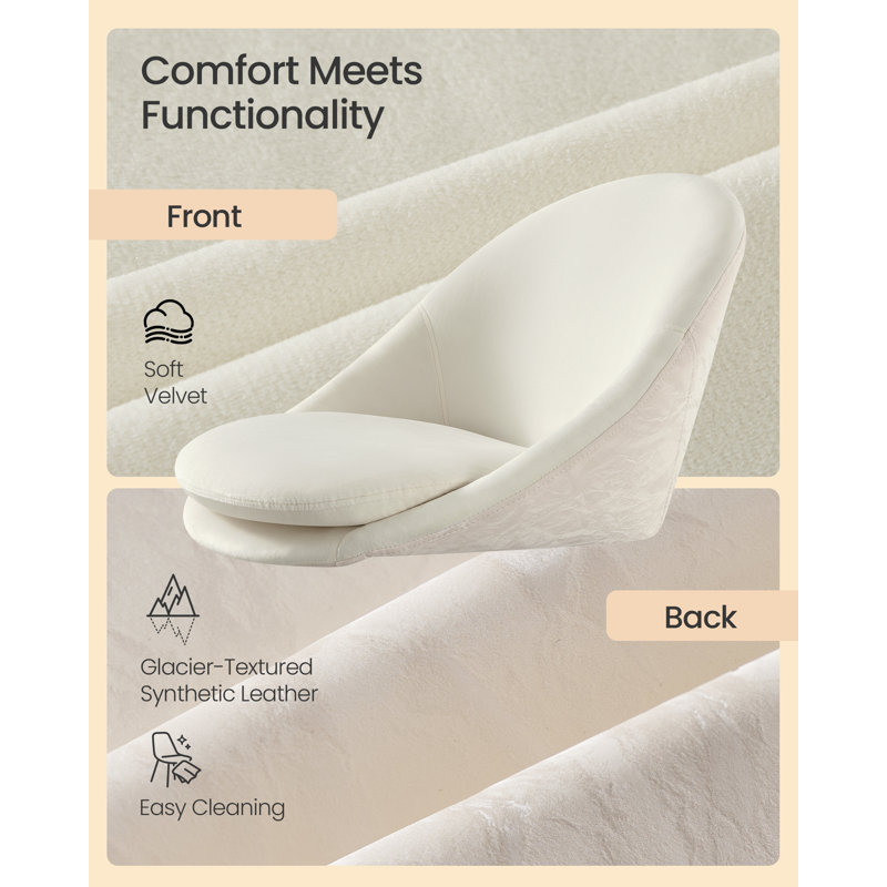 Akon Office Chair, White, Cloud White