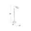 Lampe sur pied de pharmacie 100W avec mât réglable 57 "H pour la lecture-138100251