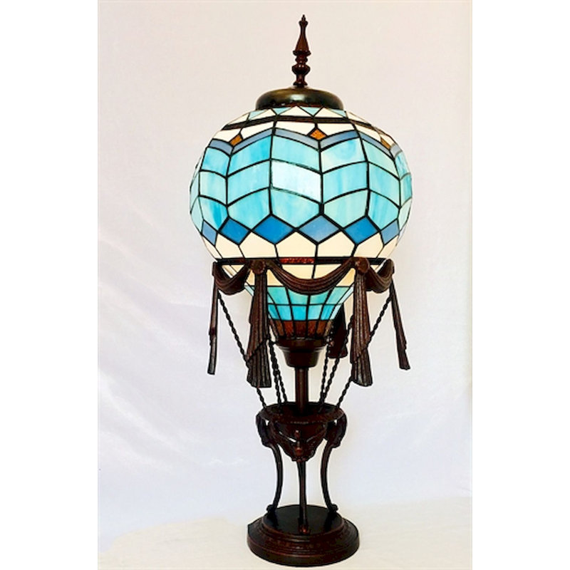 Lampe de table de style montgolfière Tiffany