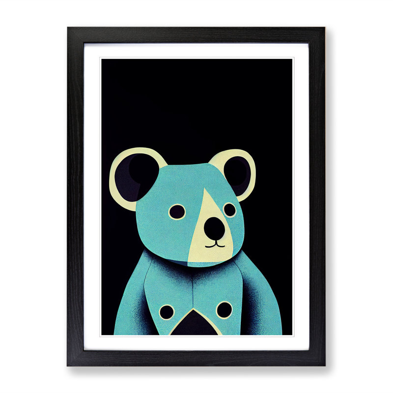 Koala Bear Design - Picture Frame Print, Black, 64cm H x 46cm W x 2cm D