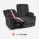 Electric Reclining Loveseat Sofa with Heat and Massage, Cup Holders, USB Charge Port
