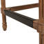 Tabouret de bar à dossier haut en osier Triomphe