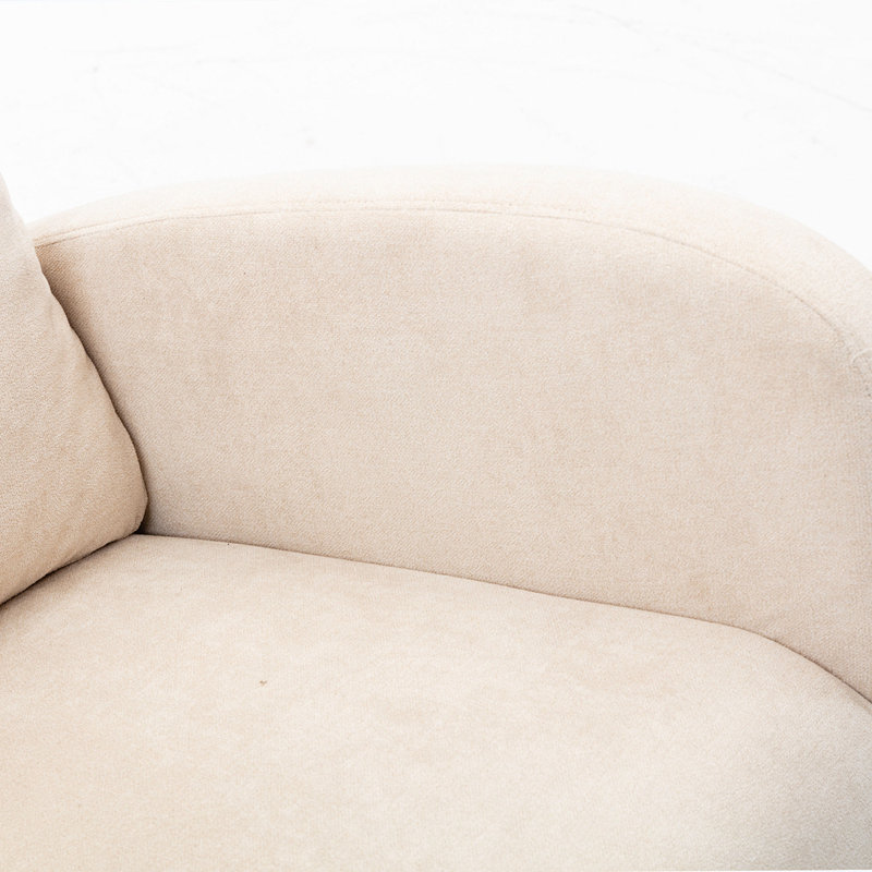 Chaise berçante Abhimanyu, Crème