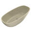 Baignoire autoportante 66,9 * 29,5 * 21,7 pouces avec surface solide, finition mate, forme ovale, drain central, baignoire de luxe moderne de style minimaliste 66,9, idéale pour les petites salles de bain
