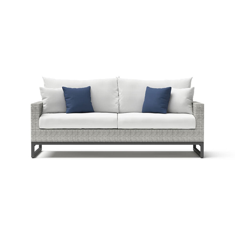 Sunbrella Outdoor 78In. Sofa - Grey, Gray, Charcoal Gray