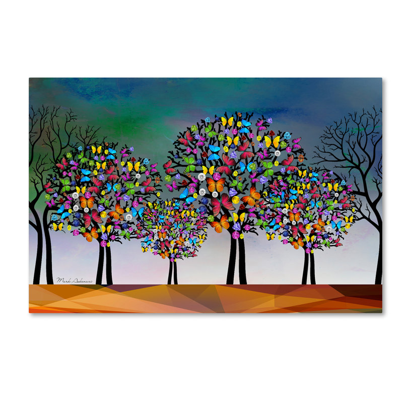 «Mark Tree» par Kieninger, impression sur toile tendue, H 22 po x l 32 po x P 2 po
