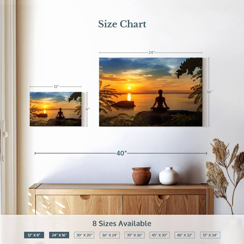Kerrick Sunset Yoga, H 16 po x l 24 po