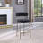 Woker Modern Sherpa Counter Height Stools Set of 2, Uphsoltered 26" Seat Height Barstools with Brushed Brass Metal Legs Round Low Back Kitchen Stools with Footrest for Dining Room,-236117402