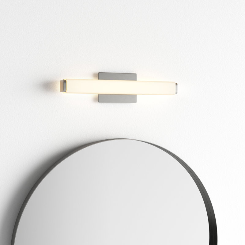 Erby LED Flush Mounted Sconce, Brushed Nickel, 3000K, 5" H x 39" W x 3" D