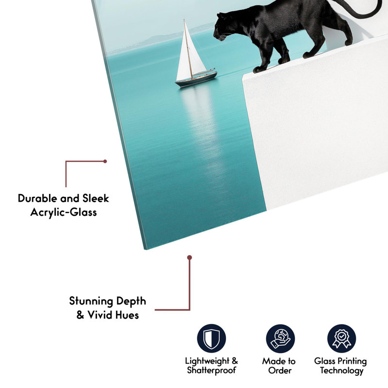 «Edge Feline Sail I», reproduction sur toile par Notoriart, prête à être accrochée, H 54 po x l 36 po