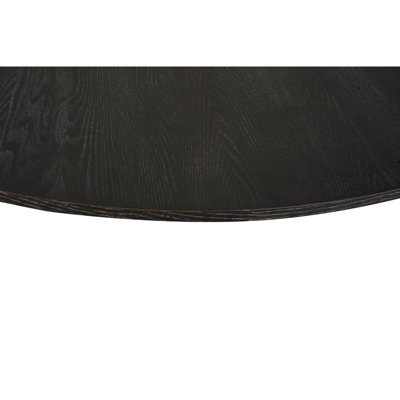 Delfina 47'' Round Dining Table, Black