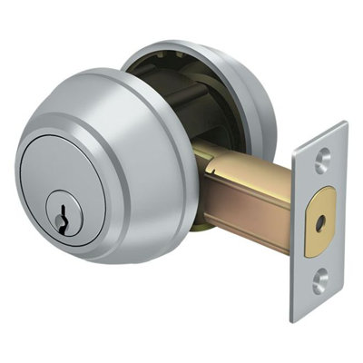 Double pêne dormant Deltana CL210LM-26D Grade 1; Finition chrome satiné