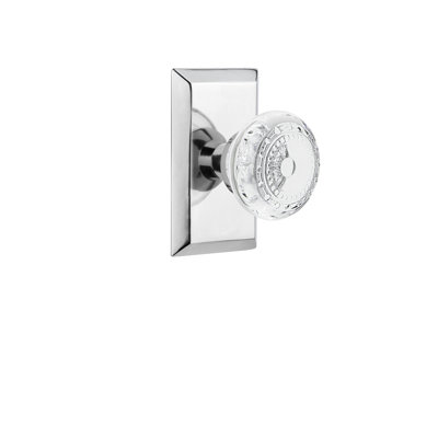 Studio Plate with Crystal Meadows Knob