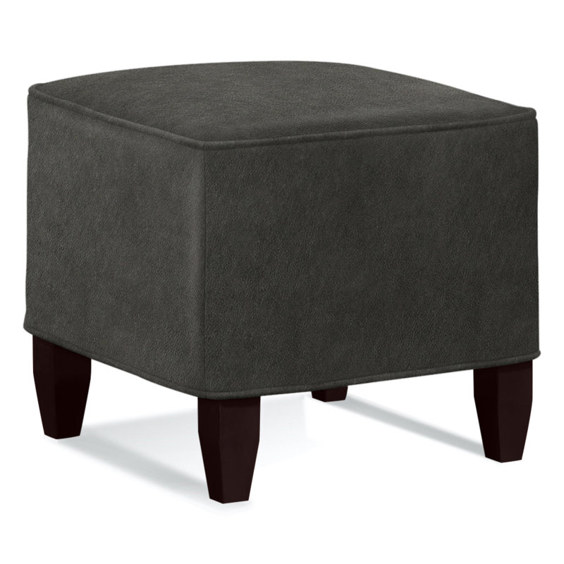 Brooklyn Square Ottoman, Java , Brown Geometric, 0456-33