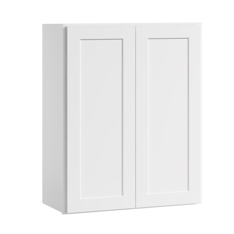 Armoire murale standard Shaker de l 30 po x P 12 po x H 42 po Homeibro Cozy Design, 30"W x 42"H x 12"D, Blanc shaker