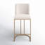 Rayla Upholstered Stool with Metal Frame