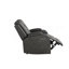 Fauteuil inclinable électrique 3 pièces en similicuir noir