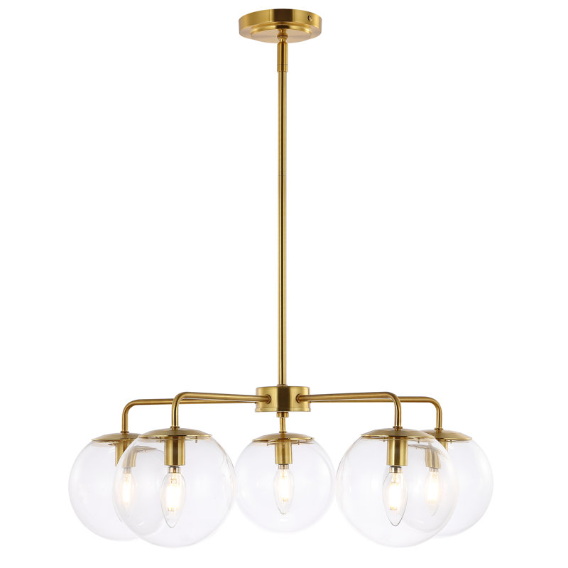 Rattana 5 - Light Dimmable Globe Chandelier