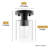 1-Light Semi-Flush Mount Cylinder Glass Shade Light(Black)-1515491968