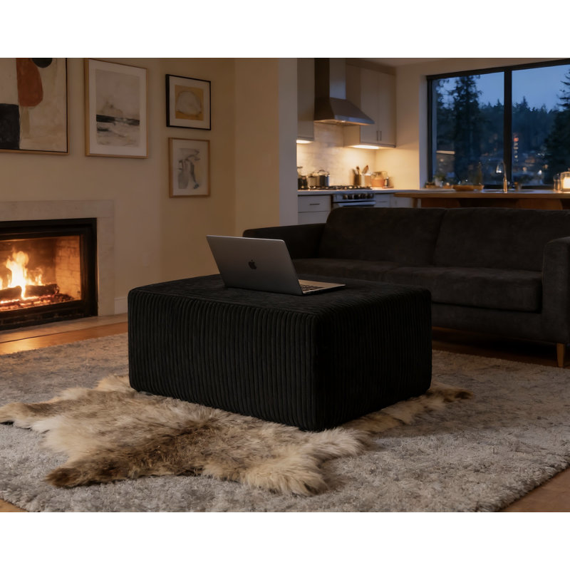 Hollybrough Ottoman, Black