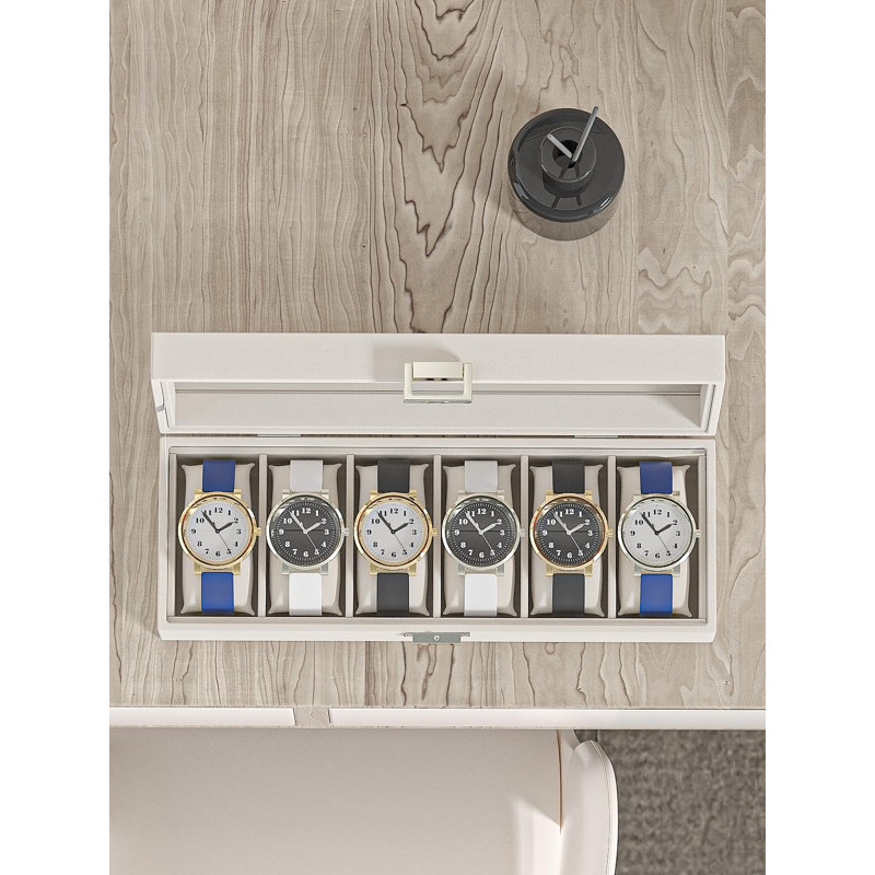 Présentoir à montre, boîte de rangement pour montre en cuir, support pour collection de montres