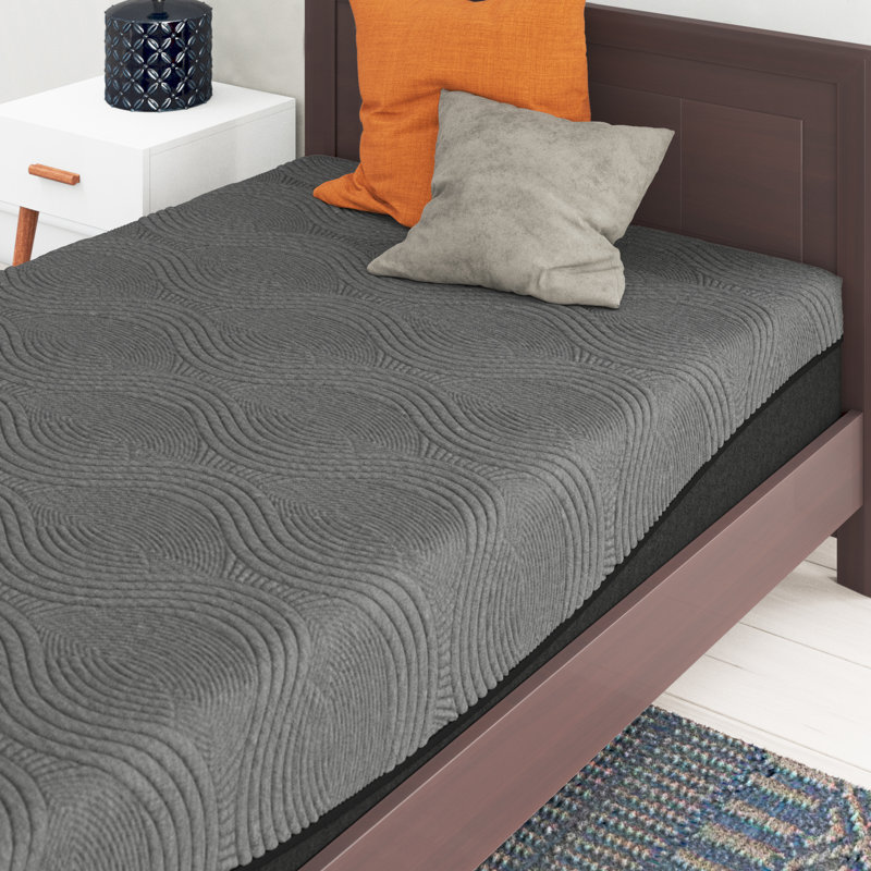 Slumber Solutions Medium Charcoal Infused Memory Foam Mattress, 12", Queen