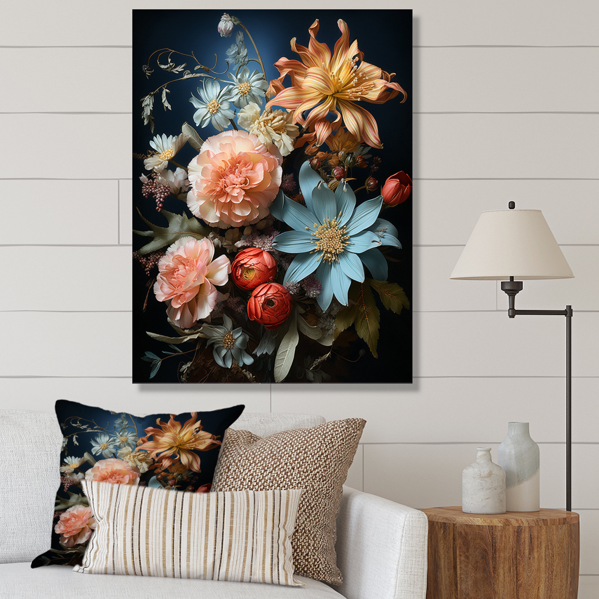 Winston Porter Bouquet Of Vibrant Blossoming Wildflowers I On Canvas ...