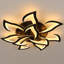10-Light Dimmable Led Modern Ceiling Lamp With Remote Control-1713356140