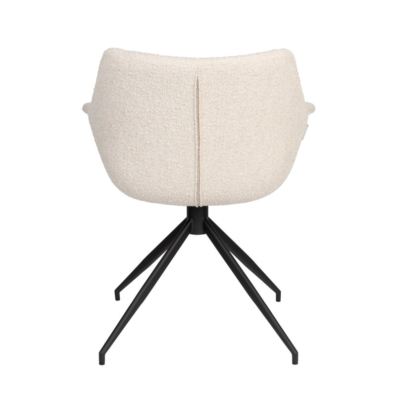 Doulton Swivel Armchair, Brown Polyester Blend