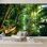 Murale auto-adhésive moderne pour les chambres à coucher Kerala de l 96 po x H 69 po Peel and Stick