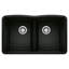 Diamond SILGRANIT 32" L x 19.36" W Double Basin Undermount Kitchen Sink-55784314