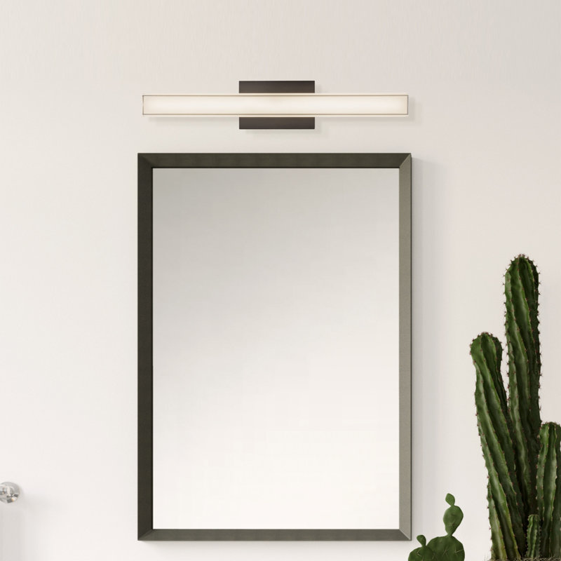 Garland 24-in Black dimmable LED Wall Sconce, Matte Black