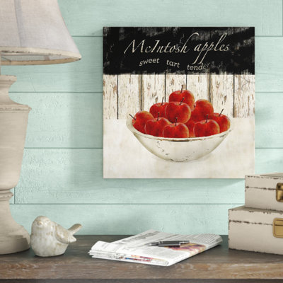 « macintosh apples », impression sur toile tendue
