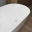 Baignoire de trempage autoportante 67 po en acrylique, baignoire moderne avec trop-plein et drain intégrés 67 po
