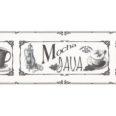 Papier peint à bordure Java 15 'x 5 "Alfredine