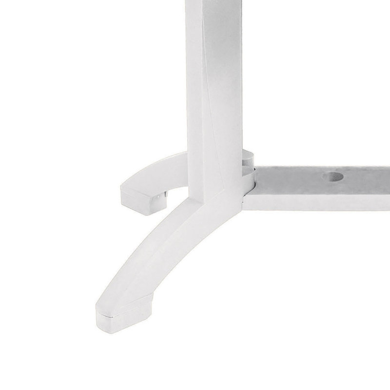 Table de salle à manger Atlanta, Plateau blanc / base blanche