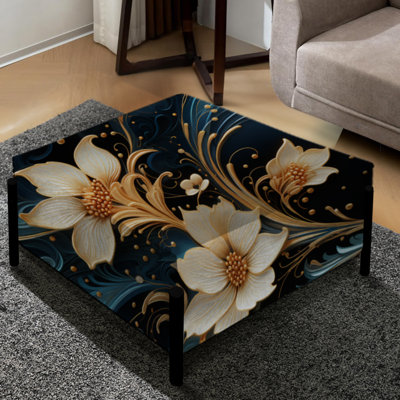 Celestial Ethereal Paisley - Paisley Large Square Ottoman
