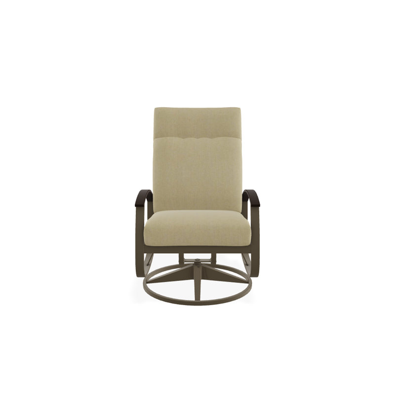 Chaise de patio pivotante avec coussins Askar, Sahara, Bois de plage texturé, Kona P10