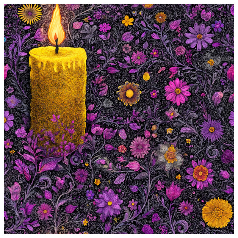 Coussin Candle, 14 X 14 pouces