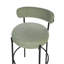 Rodin Upholstered Counter Stool with Metal Frame-679684316