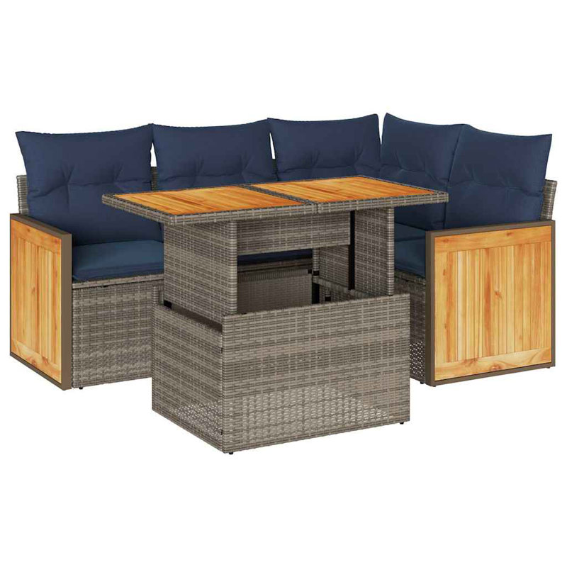55cm Wide Patio Sofa with Cushions