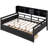 Full Size Daybed In , Two Drawers, Bedside Shelf And Wood Slat Support, Good For Family Rest Color, Support Stable Sleep-1857111923-1857111925