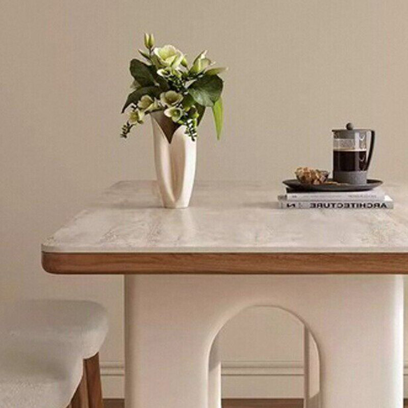 Table de salle à manger haut de gamme, H 29,52 po x l 62,99 po x P 31,49 po, 7 pièces : table, 6 chaises