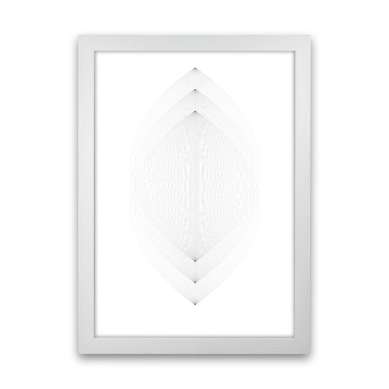 Leaves - Print, White Framed, 84.01cm H x 59.4cm W x 3cm D